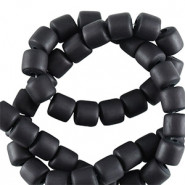 Polymer tube Perlen 6mm - Black